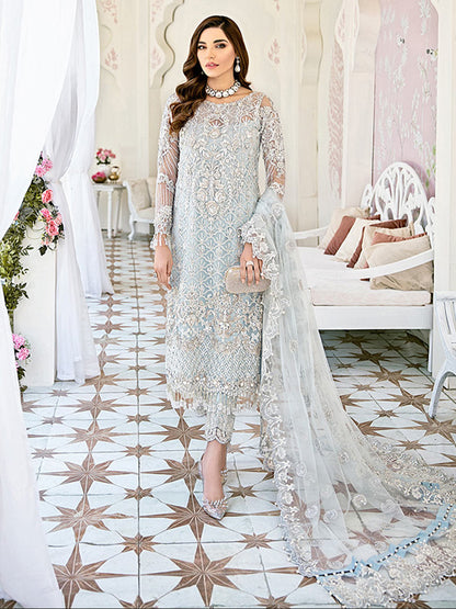 Avenir Embroidered Net 3-Piece Suit WS-01