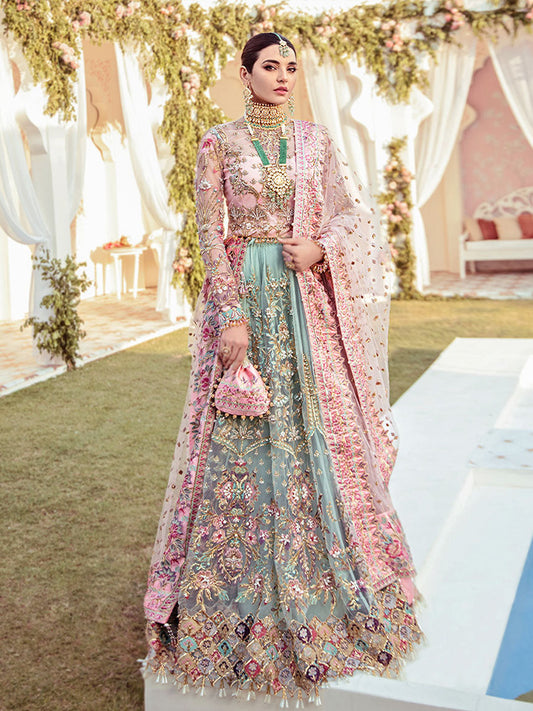 Joli Embroidered Net 3-Piece Suit WS-03