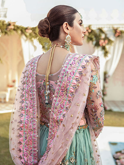 Joli Embroidered Net 3-Piece Suit WS-03