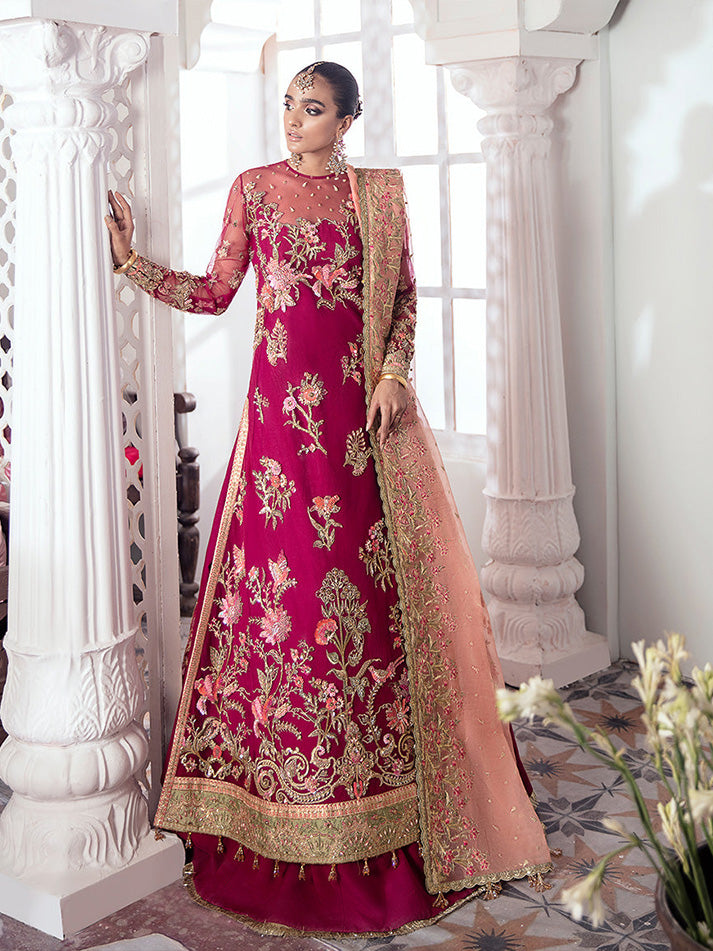 Chameli Embroidered Net 3-Piece Suit WS-10