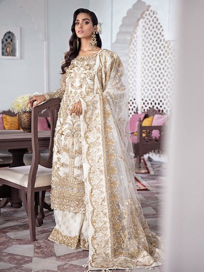 Shehnaz Embroidered Net 3-Piece Suit WS-11
