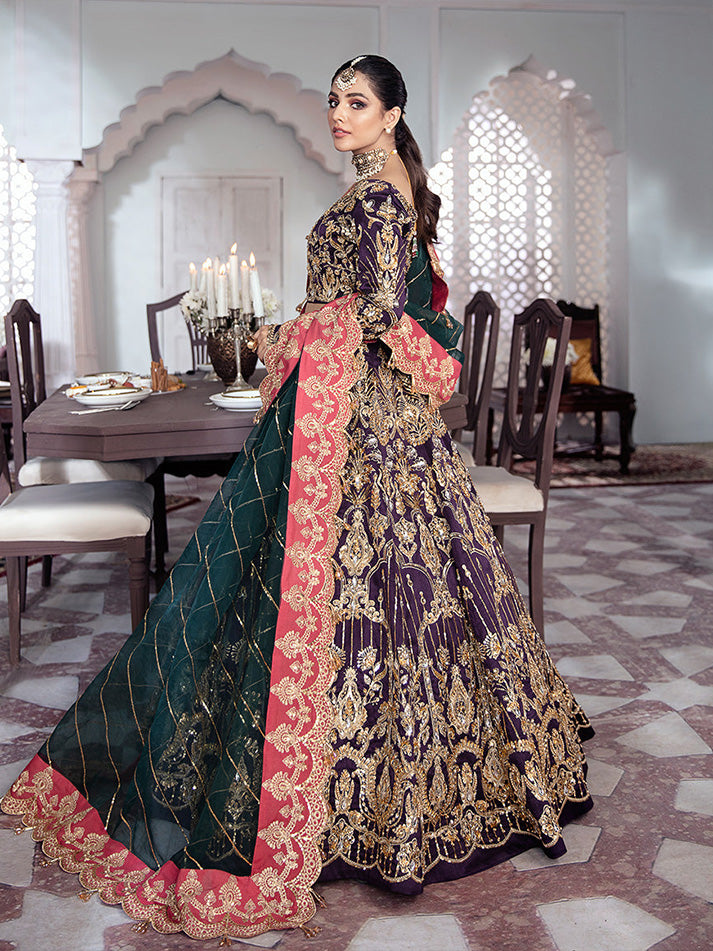 Kehkshan Embroidered Net 3-Piece Suit WS-14