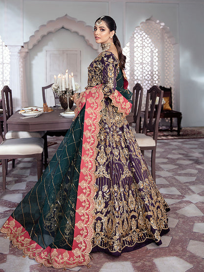 Kehkshan Embroidered Net 3-Piece Suit WS-14