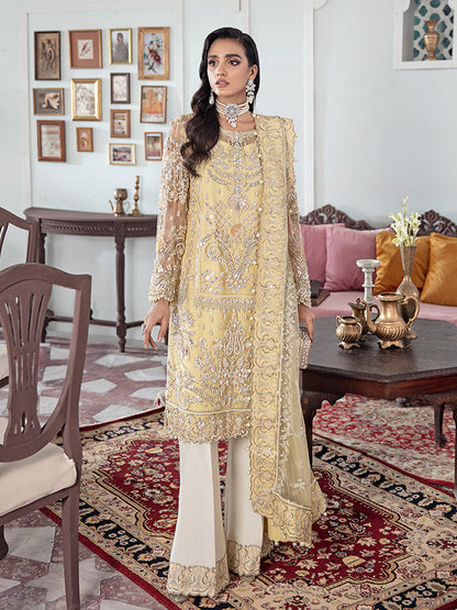 Mahjabeen Embroidered Net 3-Piece Suit WS-17