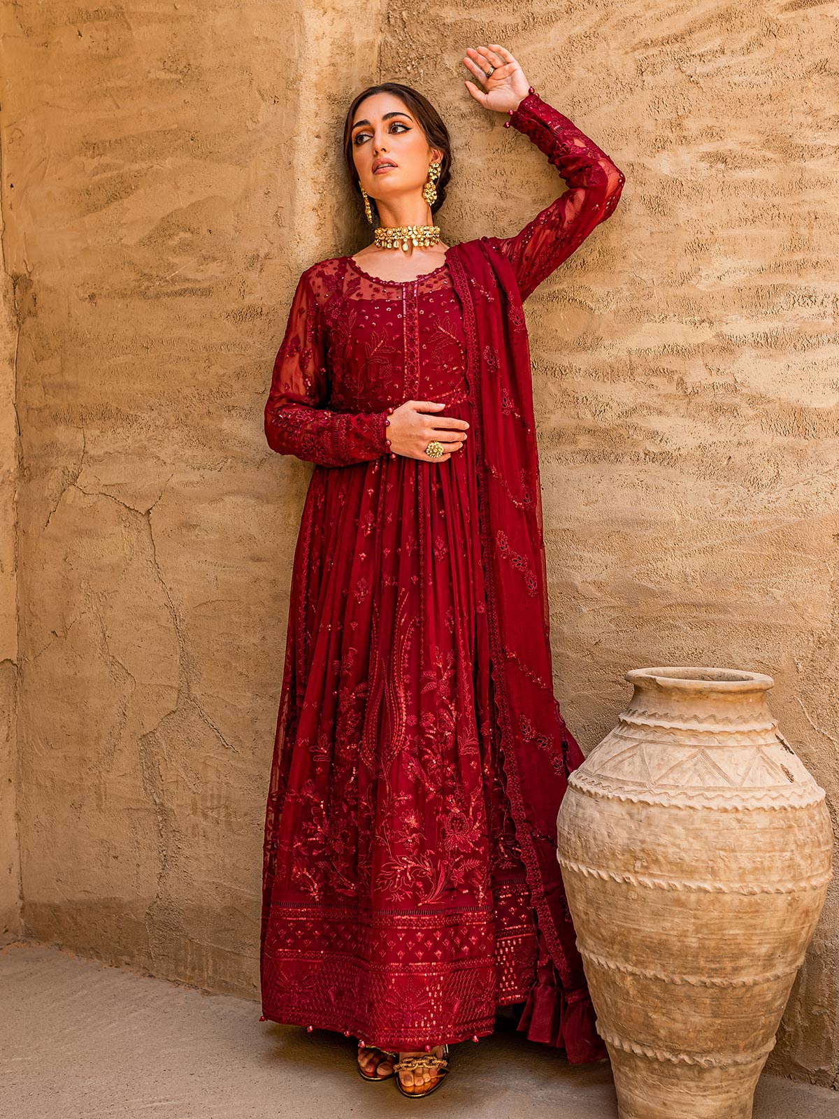 Zaariya 01 Embroidered Chiffon 2022 by Gulaal