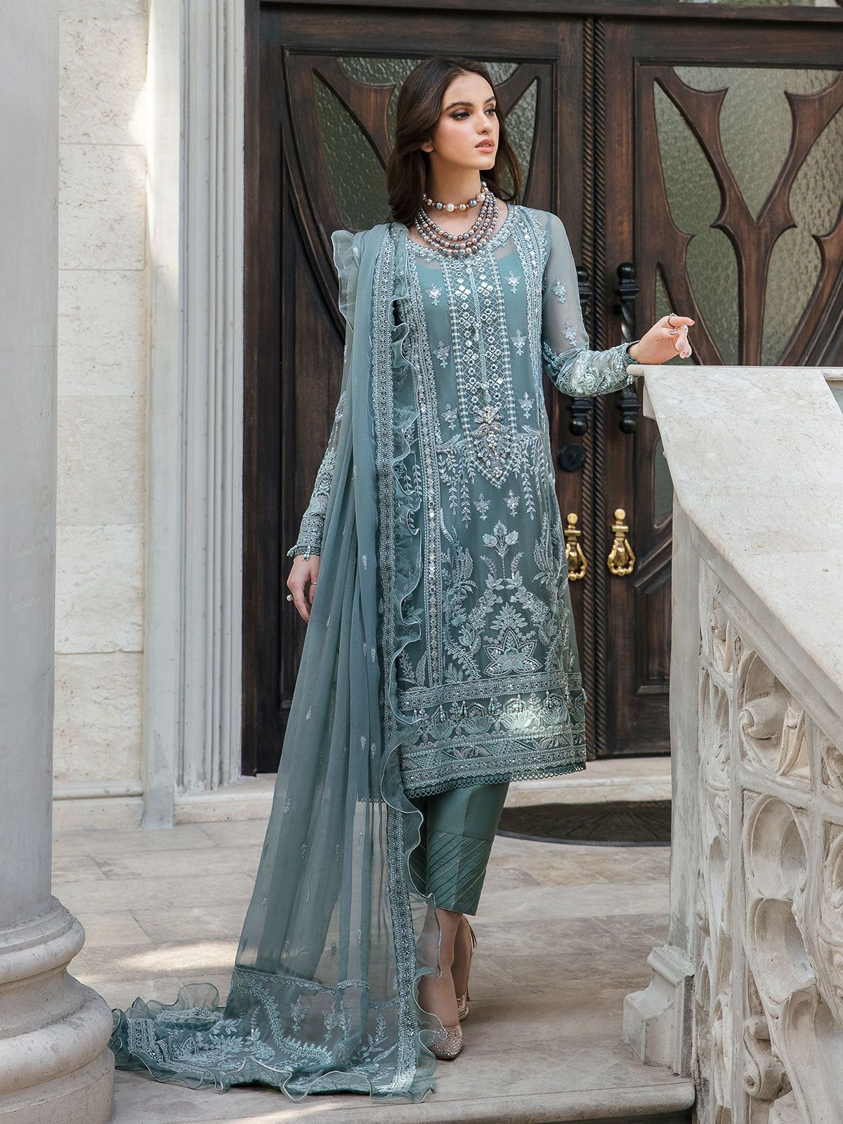 Aiyla 07 Embroidered Chiffon Eid Collection by Gulaal