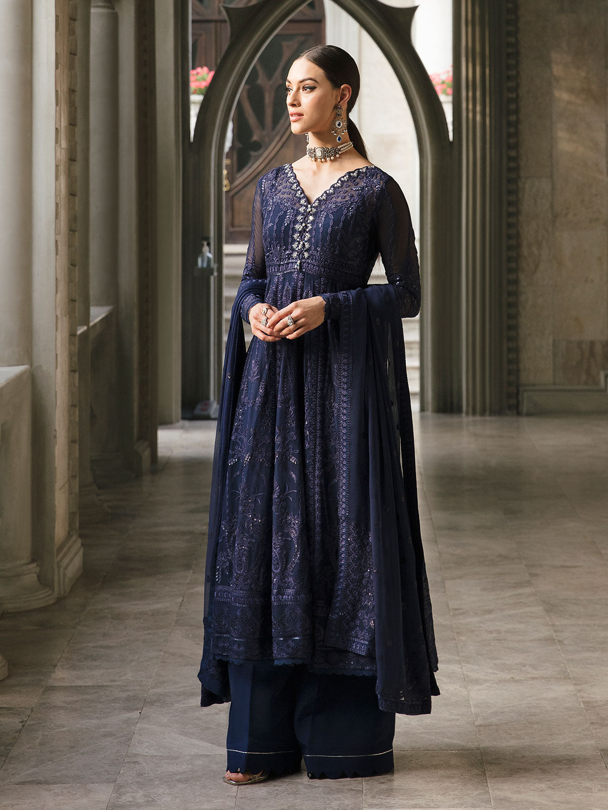Maya 05 Embroidered Chiffon Eid Collection by Gulaal