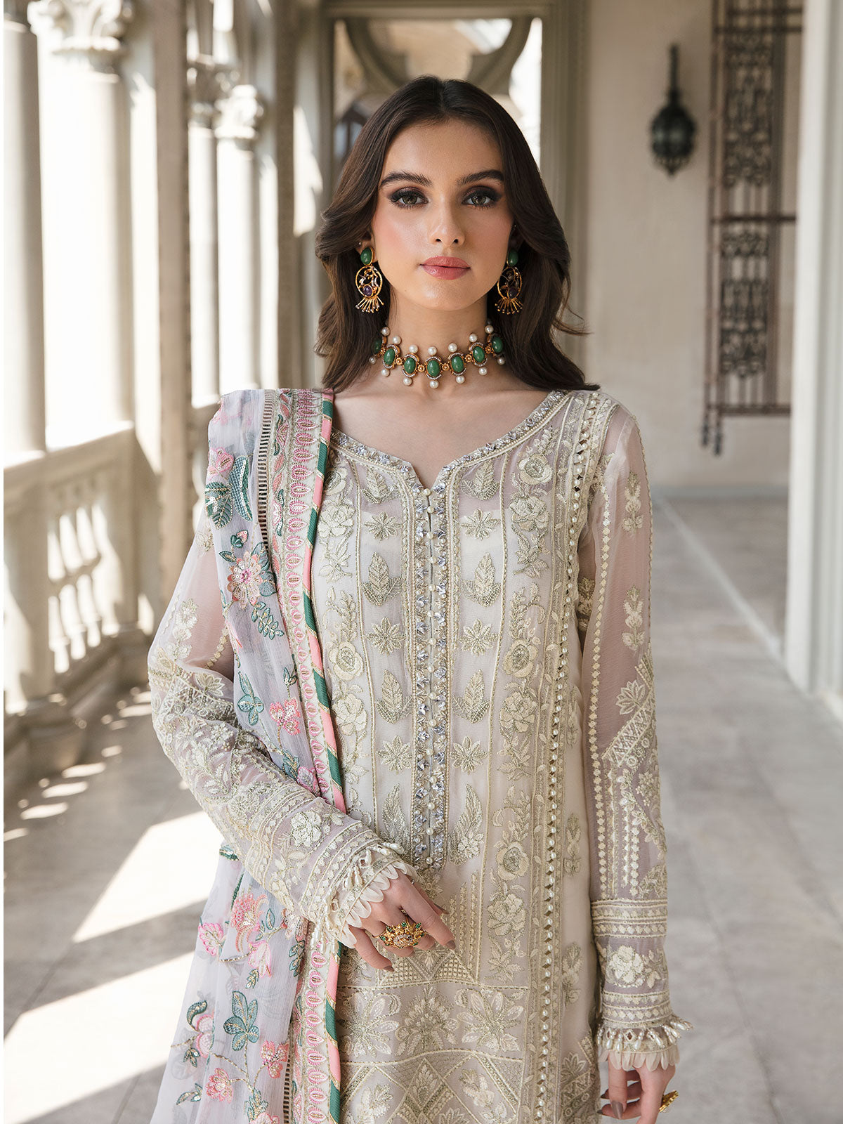 Cemile 03 Embroidered Chiffon Eid Collection by Gulaal