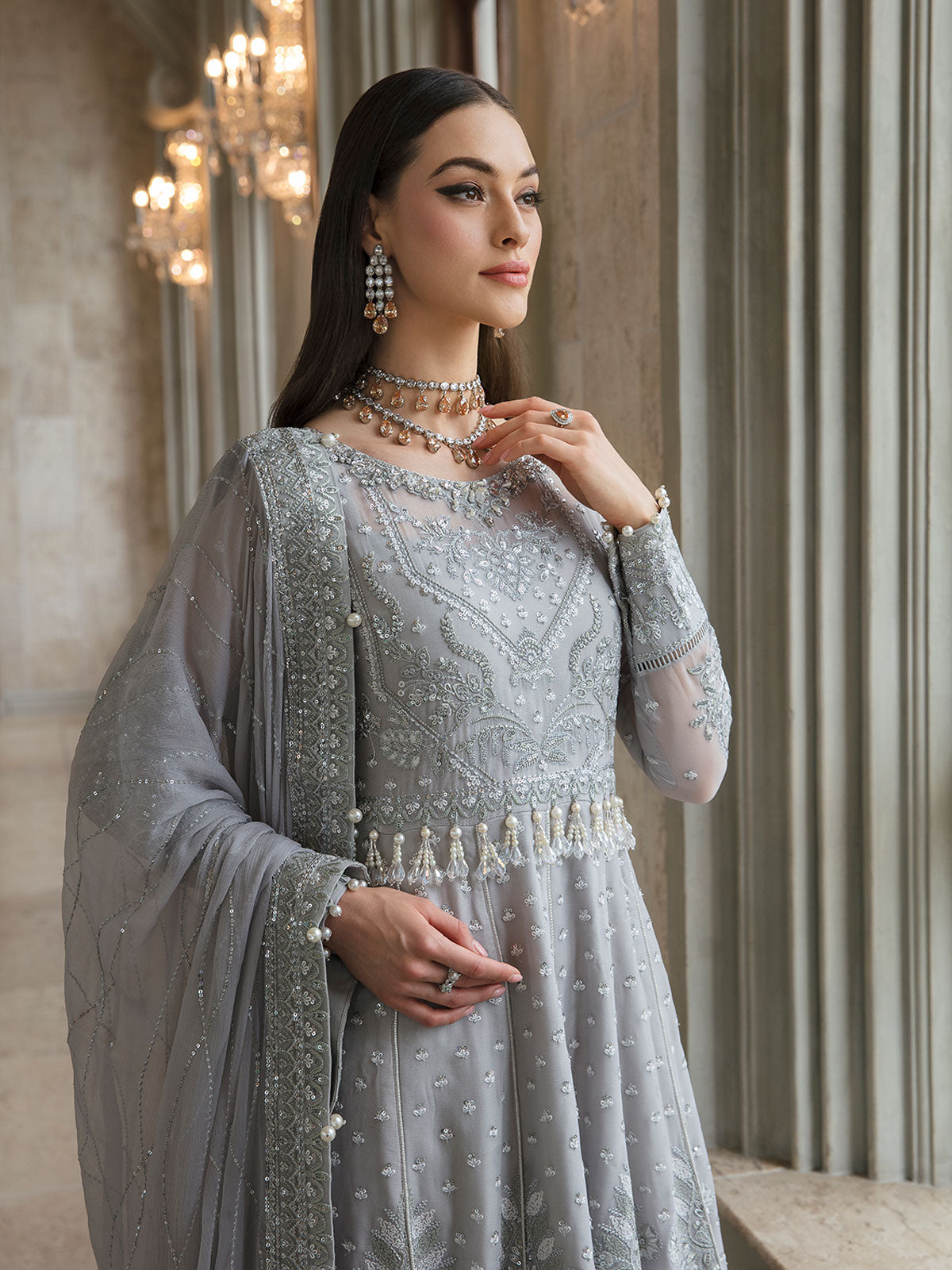 Arwa 06 Embroidered Chiffon Eid Collection by Gulaal