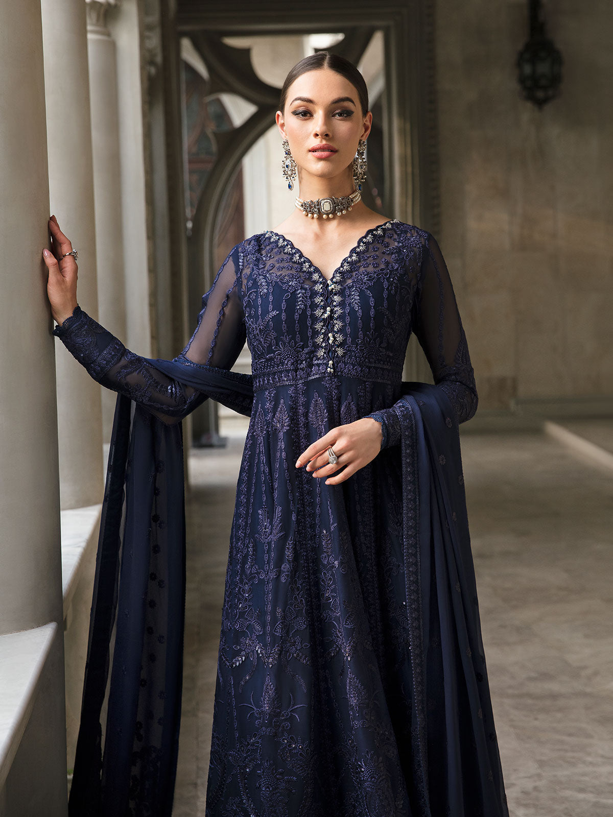 Maya 05 Embroidered Chiffon Eid Collection by Gulaal