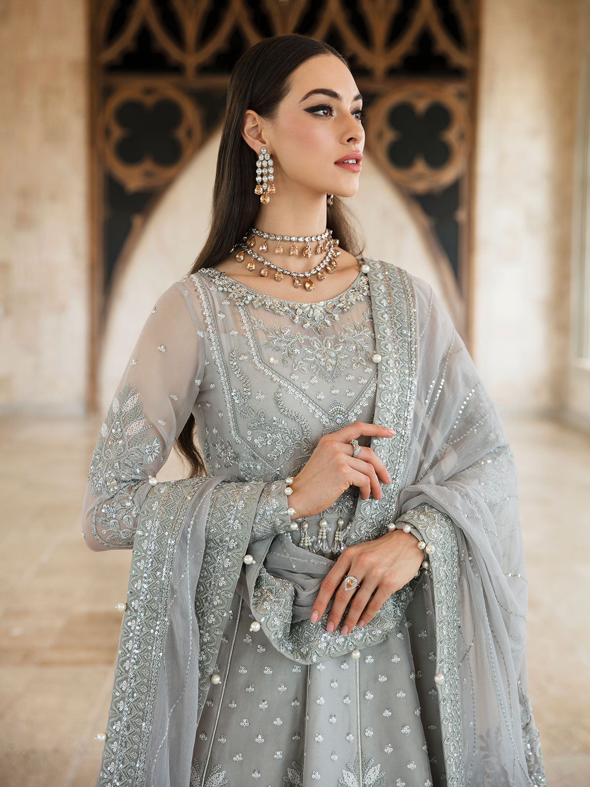 Arwa 06 Embroidered Chiffon Eid Collection by Gulaal