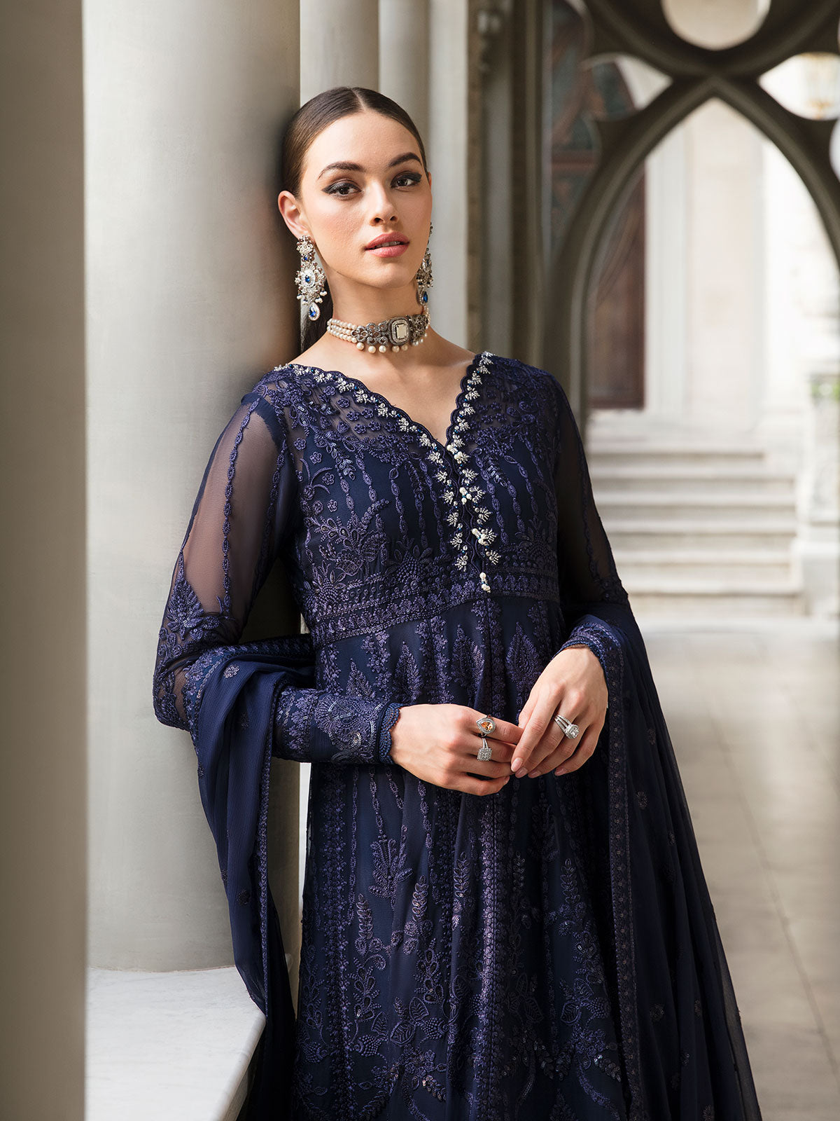 Maya 05 Embroidered Chiffon Eid Collection by Gulaal