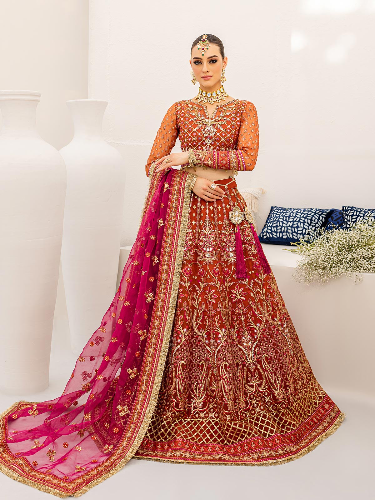 Sanaiyah 06 - 3 Piece Embroidered Wedding Collection 2022 by Gulaal