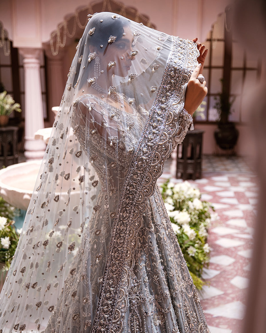 Nur B-09 (Without Veil) Mehernaaz Bridal Couture Collection 2021 