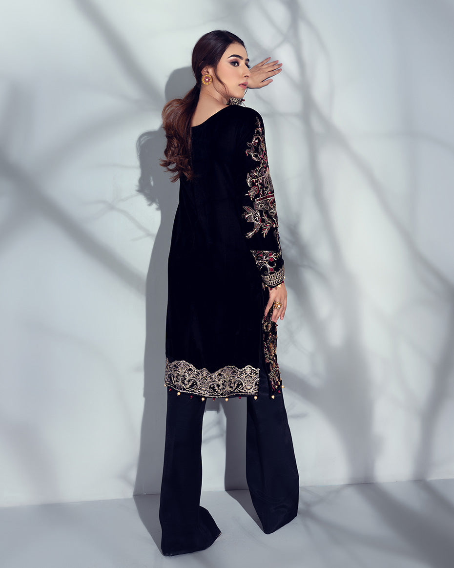 Sirene Embroidered Velvet 2-Piece Suit GV-05 Wedding Edition