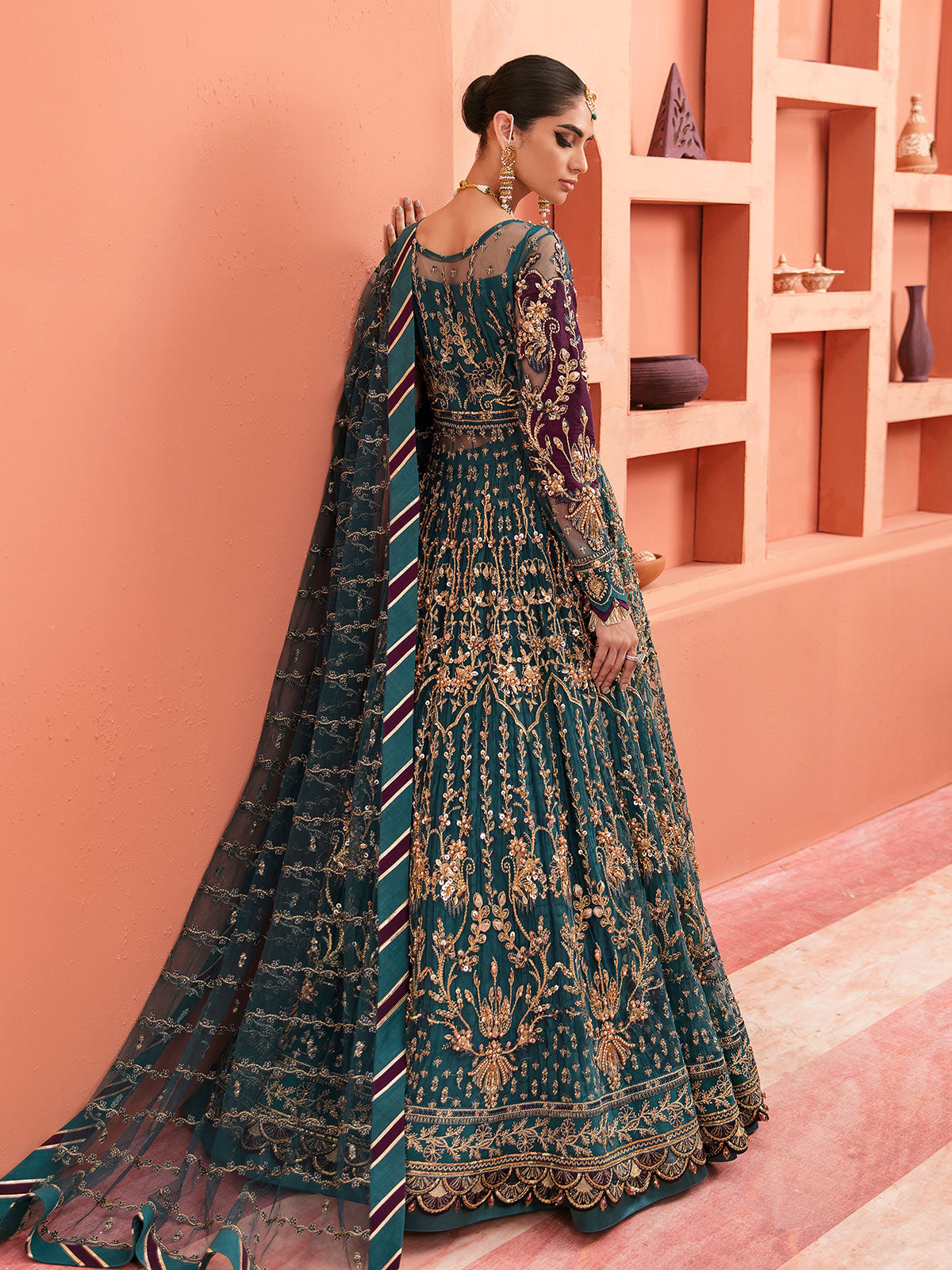 Ayzel GL-WS-22V1-27 (Pishwas and Lehnga) Zaryaab Wedding Formals Collection by Gulaal