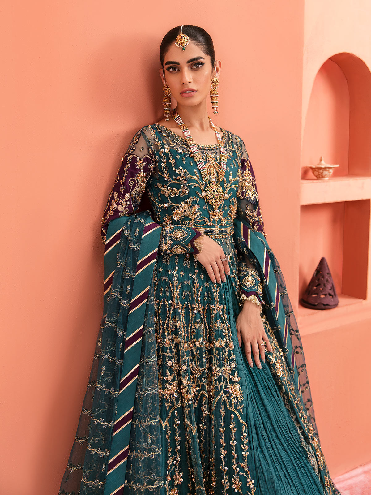 Ayzel GL-WS-22V1-27 (Pishwas and Lehnga) Zaryaab Wedding Formals Collection by Gulaal