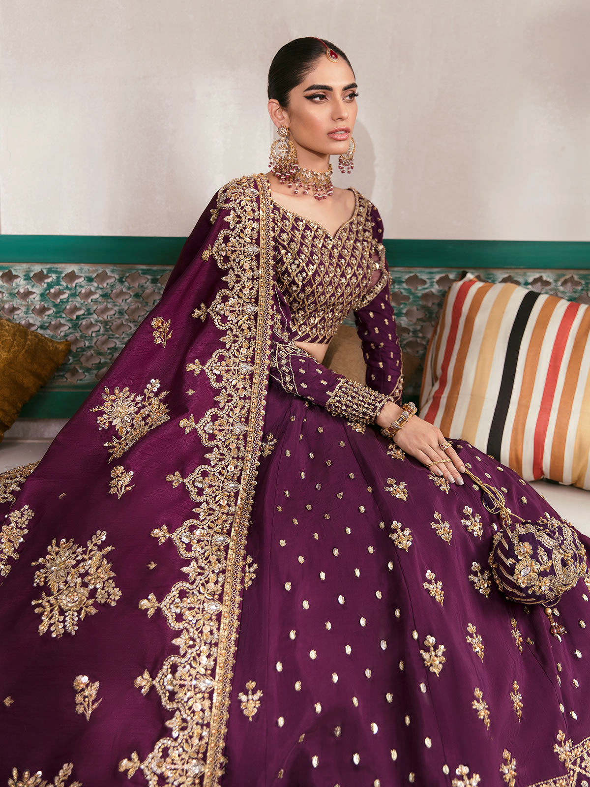 Shazminah GL-WS-22V1-31 (Lehnga and Choli) Zaryaab Wedding Formals Collection by Gulaal