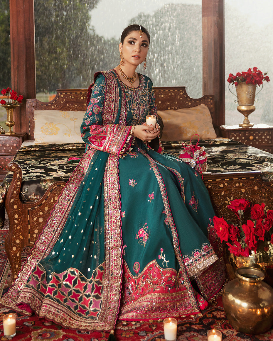 Dilara Embroidered Silk 3-Piece Suit WU-06 Wedding Unstitched Collection 2021