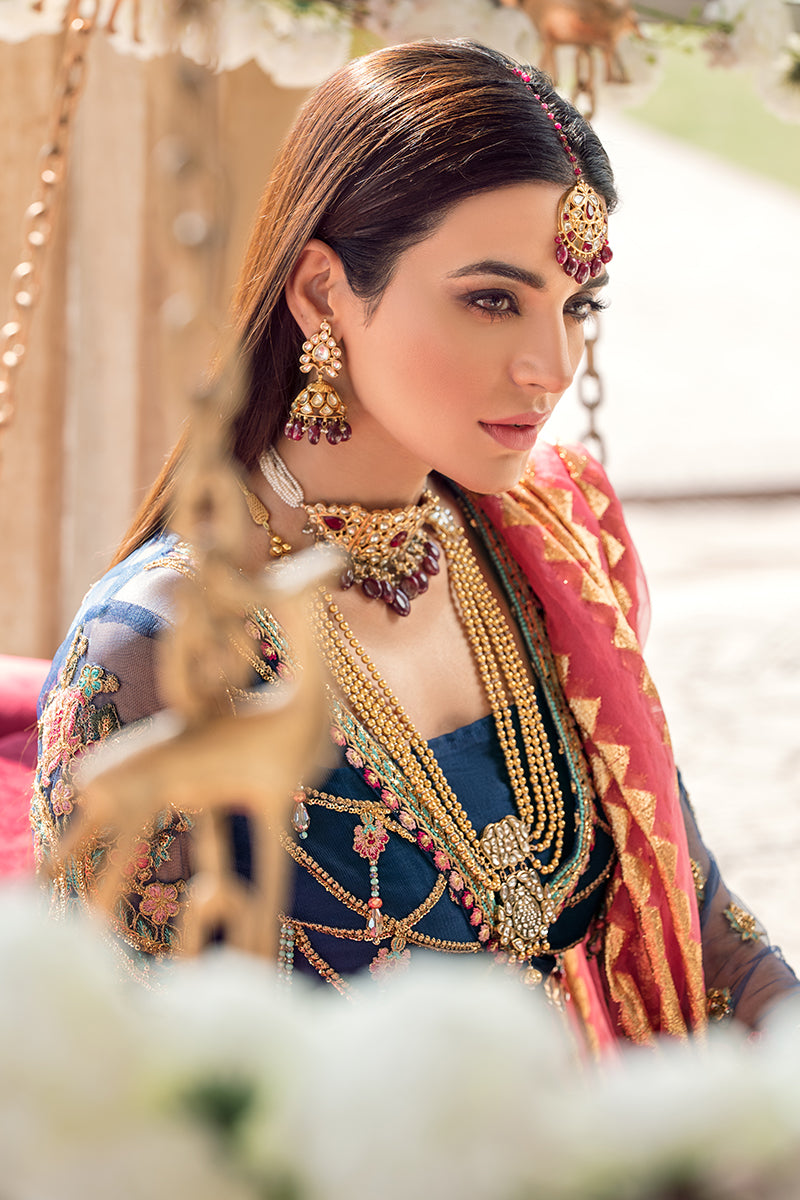 Gul Afshan Embroidered Net 3 Piece Suit GWF-01 - Zohra by Gulaal Wedding Collection