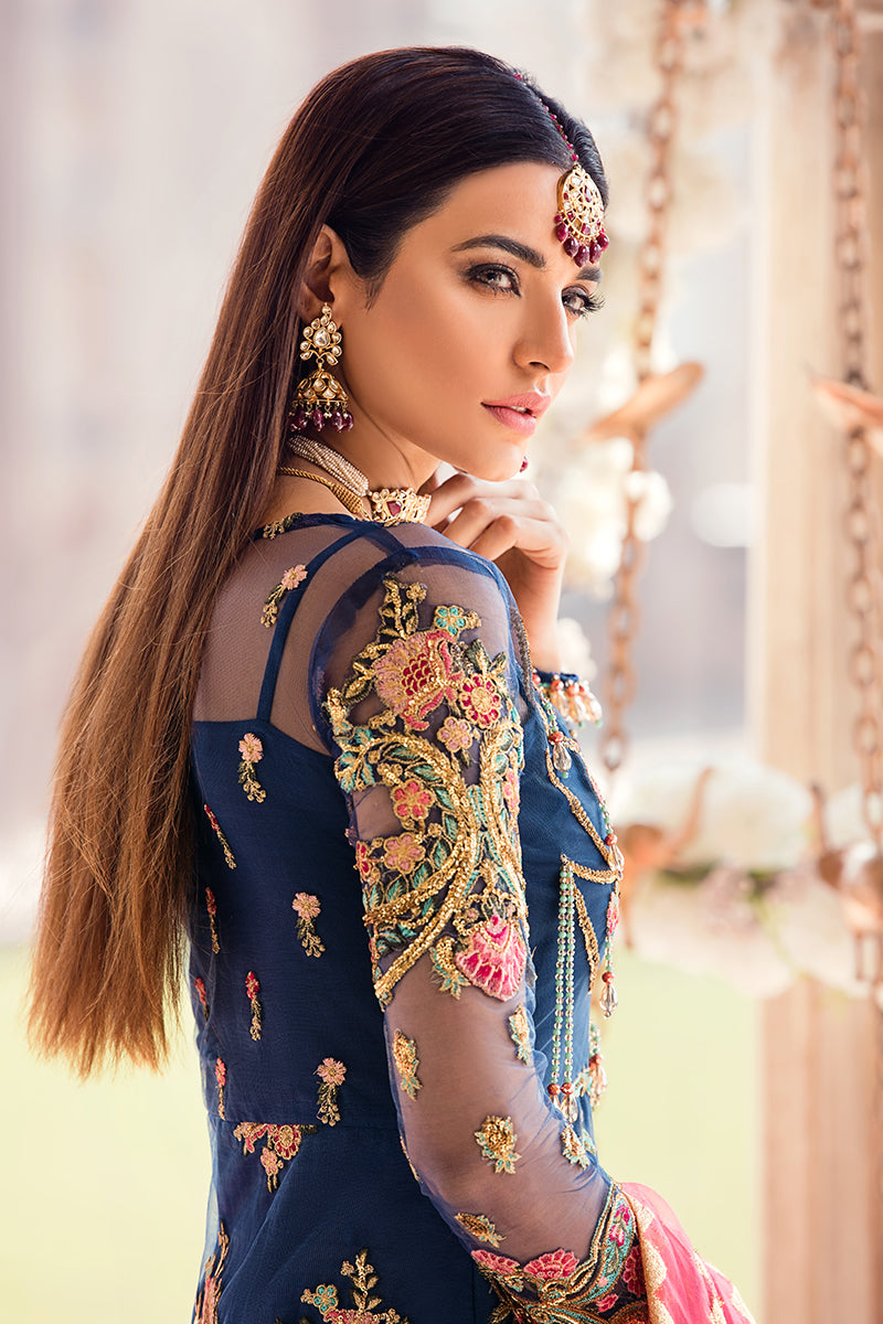 Gul Afshan Embroidered Net 3 Piece Suit GWF-01 - Zohra by Gulaal Wedding Collection