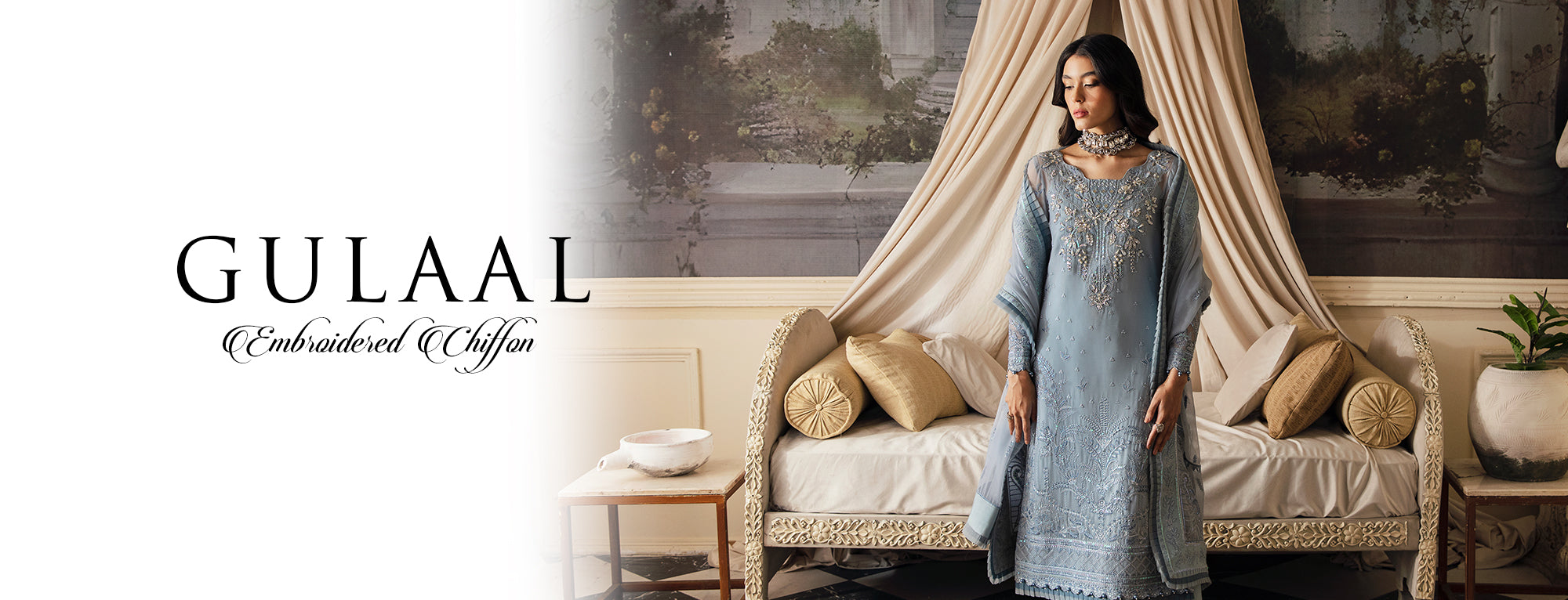 Embroidered Chiffon Dresses By Gulaal