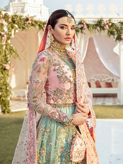 Joli Embroidered Net 3-Piece Suit WS-03