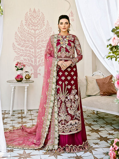 Pois Embroidered Net 3-Piece Suit WS-08