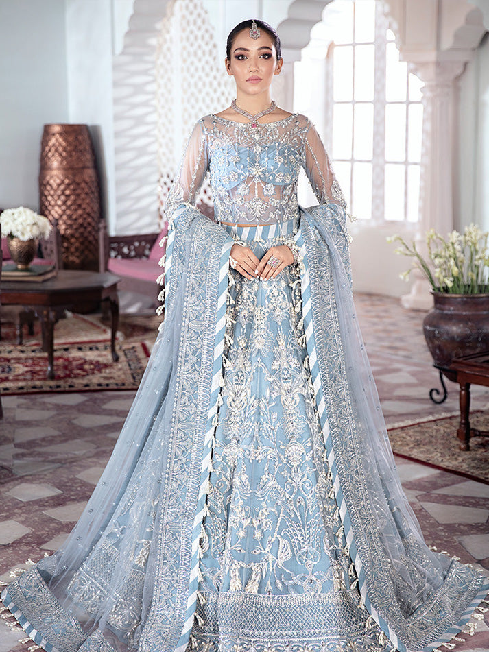 Mehnaaz Embroidered Net 3-Piece Suit WS-13