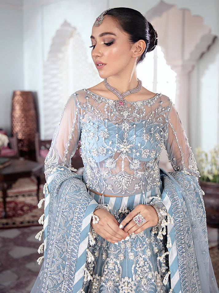 Mehnaaz Embroidered Net 3-Piece Suit WS-13