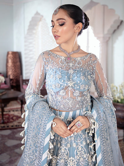 Mehnaaz Embroidered Net 3-Piece Suit WS-13