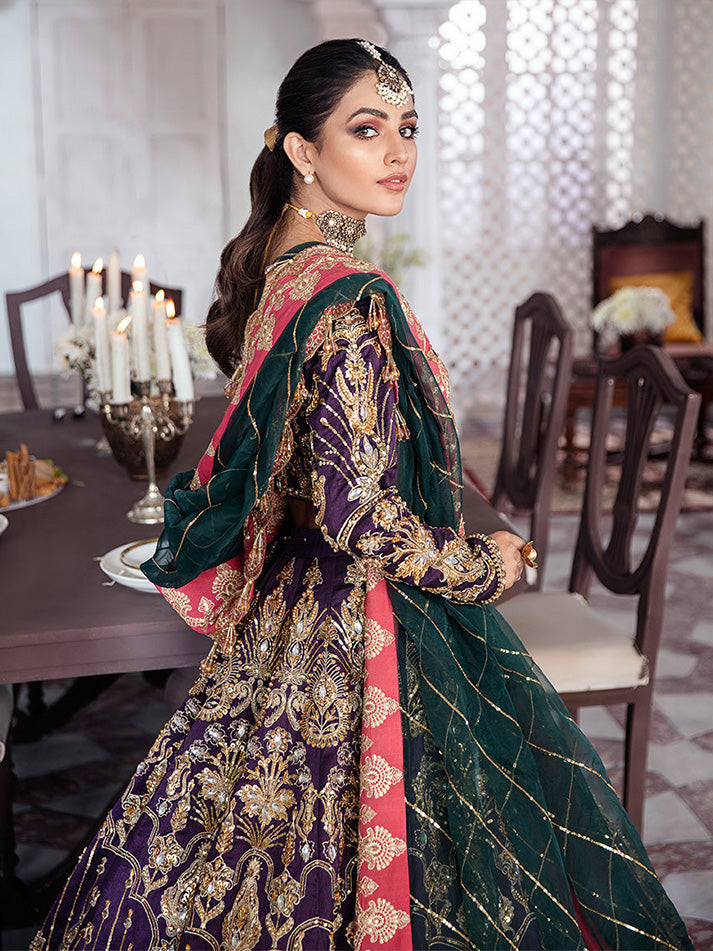 Kehkshan Embroidered Net 3-Piece Suit WS-14