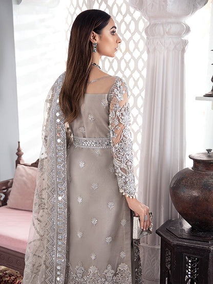 Gulnoor Embroidered Net 3-Piece Suit WS-18