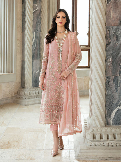 Isabella 01 Embroidered Chiffon Eid Collection by Gulaal