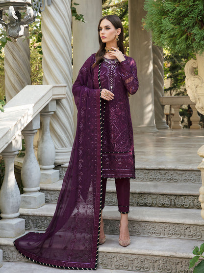 Emira 02 Embroidered Chiffon Eid Collection by Gulaal