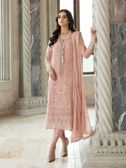 Isabella 01 Embroidered Chiffon Eid Collection by Gulaal