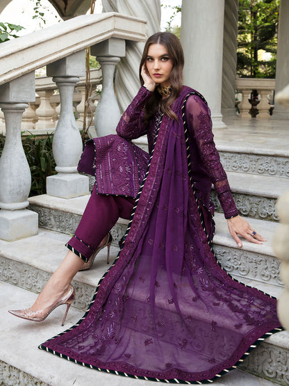 Emira 02 Embroidered Chiffon Eid Collection by Gulaal