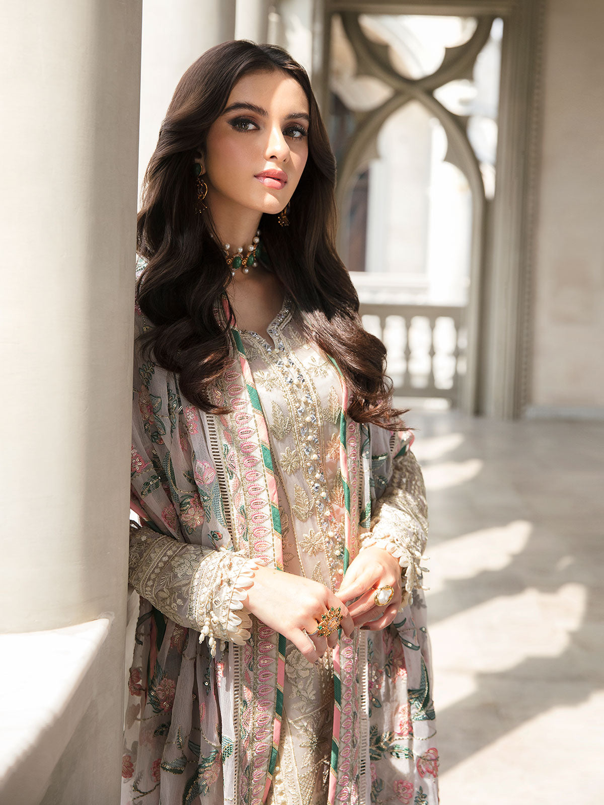 Cemile 03 Embroidered Chiffon Eid Collection by Gulaal