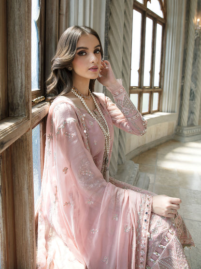 Isabella 01 Embroidered Chiffon Eid Collection by Gulaal