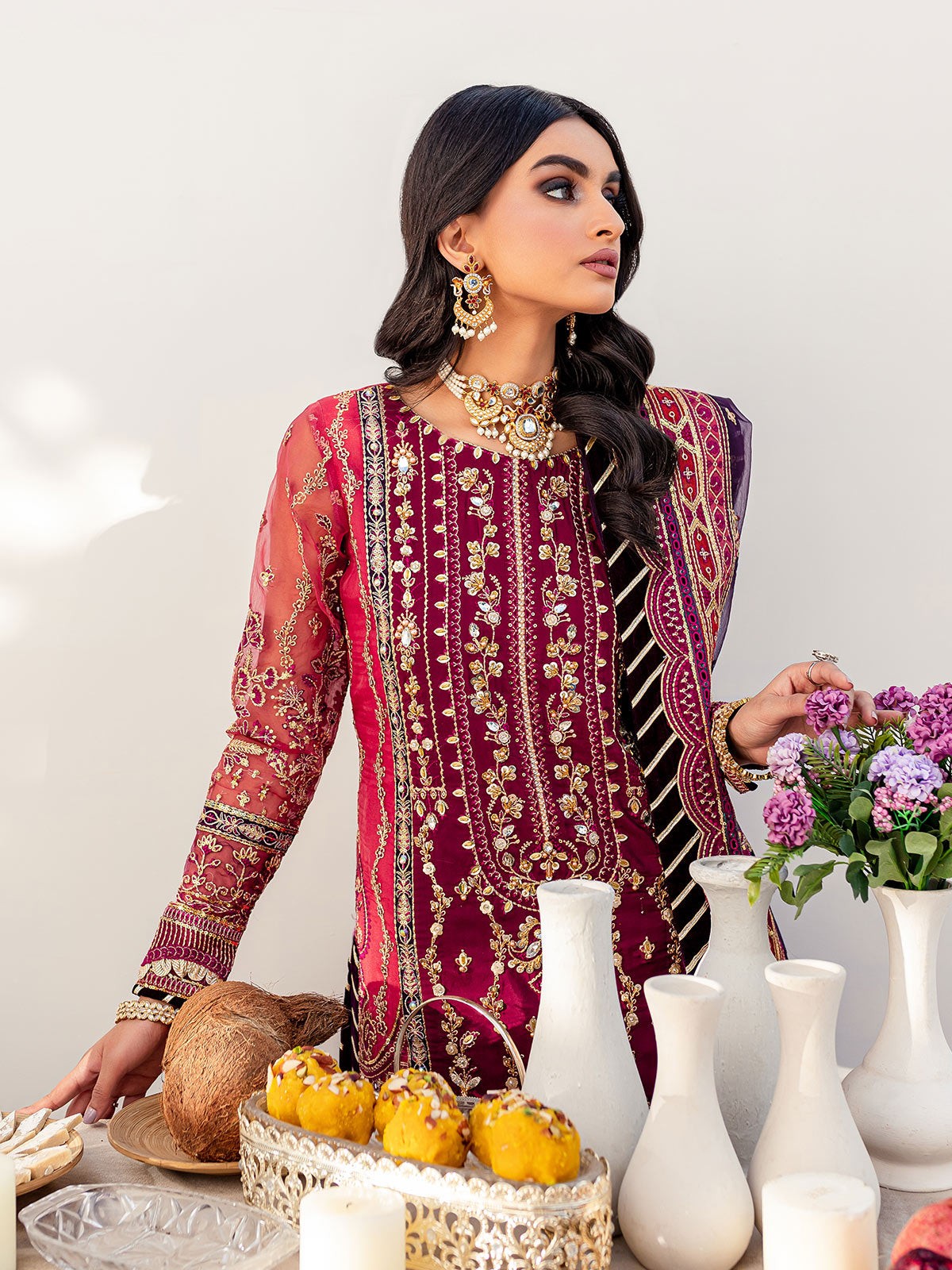 Rangoli 08 - 3 Piece Embroidered Wedding Collection 2022 by Gulaal 