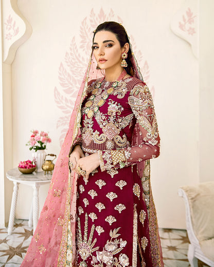 Pois Embroidered Net 3-Piece Suit WS-08 - Fleur De Rose Wedding Formals