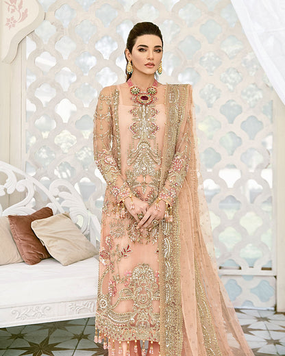 Voir Embroidered Net 3-Piece Suit WS-07 - Fleur De Rose Wedding Formals