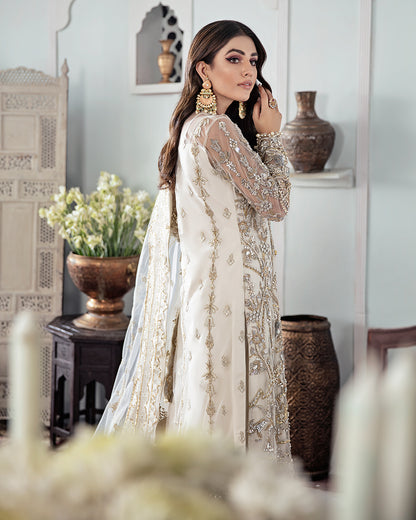 Mehr Embroidered Net 3-Piece Suit WS-19 - Meherma Wedding Formals Collection