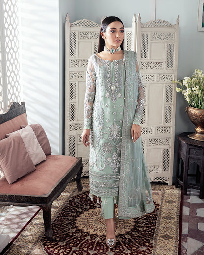 Zeba Embroidered Net 3-Piece Suit WS-21 - Meherma Wedding Formals Collection