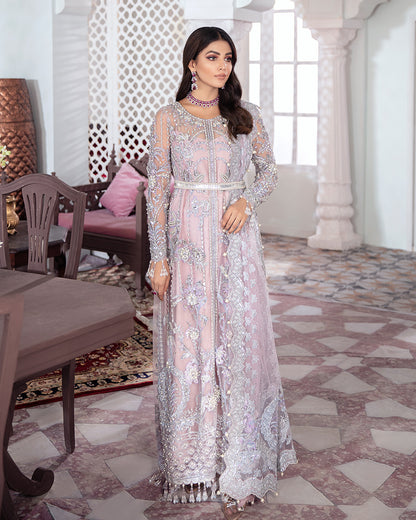 Naaz Embroidered Net 3-Piece Suit WS-09 - Meherma Wedding Formals Collection