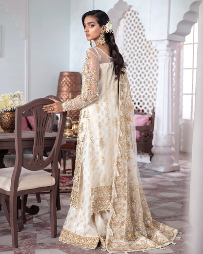 Shehnaz Embroidered Net 3-Piece Suit WS-11 - Meherma Wedding Formals Collection