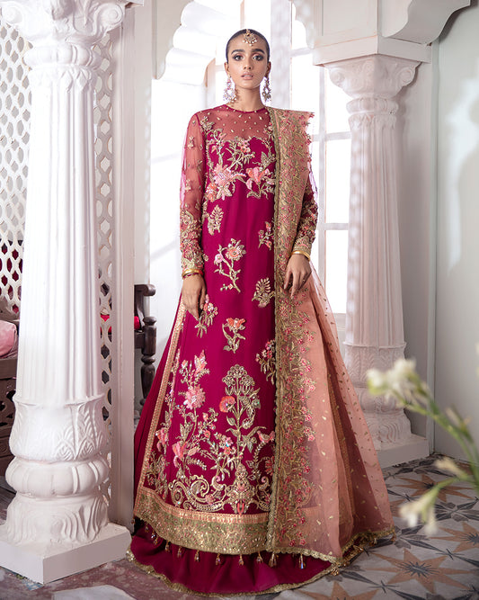 Chameli Embroidered Net 3-Piece Suit WS-10- Meherma Wedding Formals Collection