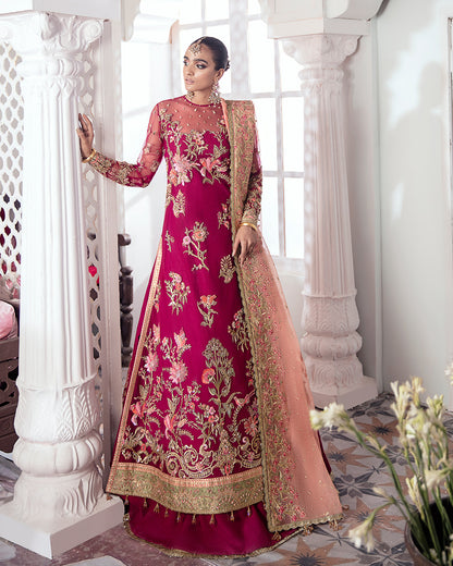 Chameli Embroidered Net 3-Piece Suit WS-10- Meherma Wedding Formals Collection