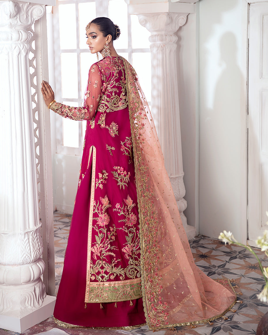 Chameli Embroidered Net 3-Piece Suit WS-10- Meherma Wedding Formals Collection