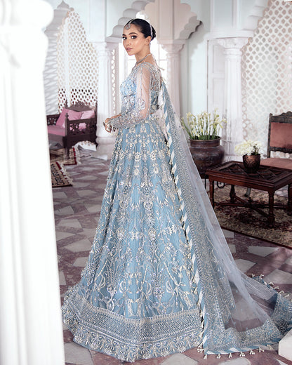 Mehnaaz Embroidered Net 3-Piece Suit WS-13 - Meherma Wedding Formals Collection